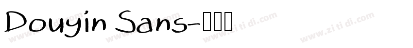 Douyin Sans字体转换